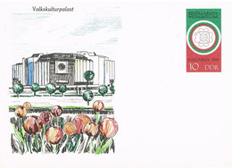 DDR Ganzsachenkarte Stationary 1989 - Briefmarkenschau Sofia - Kulturpalast - Postfrisch - Postcards - Mint