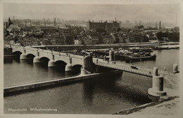 Maastricht // Echte Foto // Wilhelminabrug (Schip) 1947 - Maastricht