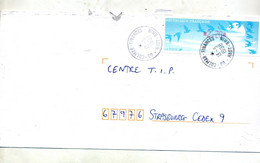 Lettre Cachet Colmar Finances Sur Vignette - 1990 Type « Oiseaux De Jubert »