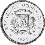 Monnaie, République Dominicaine, 10 Centavos, 1989, SUP, Nickel Clad Steel - Dominicaine