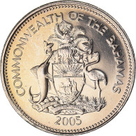 Monnaie, Bahamas, Elizabeth II, 25 Cents, 2005, SUP+, Cupro-nickel, KM:63.2 - Bahama's