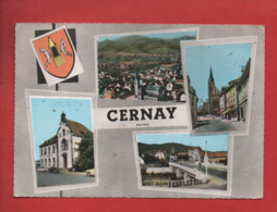 CPSM Grand Format -  Souvenir De Cernay -(Ht-Rhin )  Multivues , Multivue - Cernay