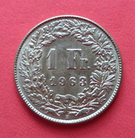 - SUISSE - 1 Franc - 1963 - Argent - - 1 Franken