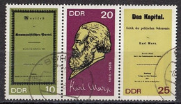 GERMANY DDR 1365-1367,used,falc Hinged - Karl Marx