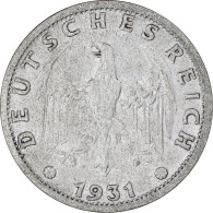 Monnaie, Allemagne, République De Weimar, 3 Mark, 1931, Muldenhütten, TTB+ - 3 Marcos & 3 Reichsmark