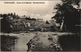 PC OCEANIA, YULE ISLAND, CENTRE DE LA MISSION, Vintage Postcard (b44295) - Papouasie-Nouvelle-Guinée