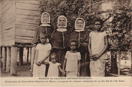 PC OCEANIA, MISSION DES SALOMON SEPTENTRIONALES, Vintage Postcard (b44302) - Papouasie-Nouvelle-Guinée