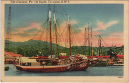 PC TRINIDAD, PORT OF SPAIN, THE HARBOUR, Vintage Postcard (b44156) - Trinidad