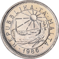Monnaie, Malte, 5 Cents, 1986, British Royal Mint, SUP+, Cupro-nickel, KM:77 - Malte