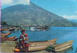 Carte Postale : Guatemala : Faldas Volcàn San Pedro Y Bahia Santiago Atitlàn - Guatemala