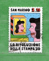 S.Marino 2015 - RIVOLUZIONE Della STAMPA In 3D. €  2,15.  Unif. 2474. - Usati