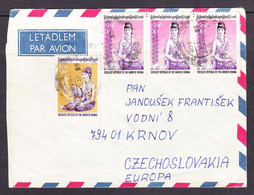 EX-PR-22-09 AVIA LETTER FROM BURMA TO CZECHOSLOVAKIA. - Myanmar (Birma 1948-...)