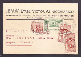 EX-PR-22-09 AVIA LETTER FROM MARTINIKA TO CZECHOSLOVAKIA. - Lettres & Documents