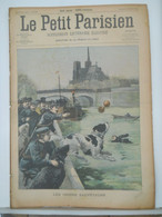 LE PETIT PARISIEN N°678 - 2 FEVRIER 1902 – POLICE, CHIENS SAUVETEURS A PARIS – MARIAGE A PLOUGASTEL EN BRETAGNE - Le Petit Parisien