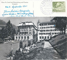 Lungern - Haus St.Josef Mit Marienburg Und Garten        Ca. 1950 - Lungern