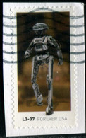 VEREINIGTE STAATEN ETATS UNIS USA 2021 STAR WARS DROIDS: L3-37 F USED ON PAPER SC 5577 MI 5810 YT 5419 - Used Stamps