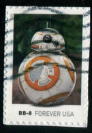 VEREINIGTE STAATEN ETATS UNIS USA 2021 STAR WARS DROIDS: BB-8 F USED ON PAPER SC 5578 MI 5811 YT 5420 - Oblitérés