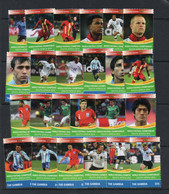 SOCCER - GAMBIA - 2010 - SOUTH WORLD CUP  2ND  SERIES SET OF 24 MINT NEVER HINGED, - 2010 – África Del Sur