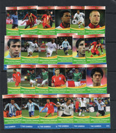 SOCCER - GAMBIA - 2010 - SOUTH WORLD CUP  2ND  SERIES SET OF 24 MINT NEVER HINGED, - 2010 – Südafrika