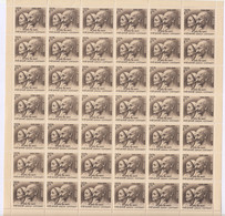India MNH 1969, Gandhi Cent., 20p Full Sheet, (Cond., Perorated Folded) - Ongebruikt