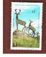 CUBA -  SG 3933   -  1994   HAVANA ZOO: DEER STATUES                 - USED - Usati