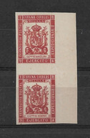 ESPAGNE - MELILLA 1894 - Paires Inter-panneaux N°20+26 - NON DENTELE - Neuf** - BdF - SUP - - Militärpostmarken