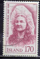 ISLANDA ICELAND ISLANDE ISLAND 1979 TORFHILDUR HOLM 170k USED USATO OBLITERE' - Used Stamps