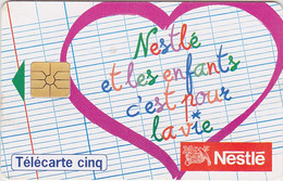 Télécarte Cinq  NESTLE ( Tirage 7700 Ex ) - Telefoonkaarten Voor Particulieren