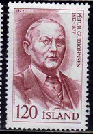 ISLANDA ICELAND ISLANDE ISLAND 1979 PETUR GUDJOHNSEN 120k USED USATO OBLITERE' - Used Stamps