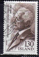 ISLANDA ICELAND ISLANDE ISLAND 1979 SVEINBJORN SVEINBJORNSON 130k USED USATO OBLITERE' - Usados