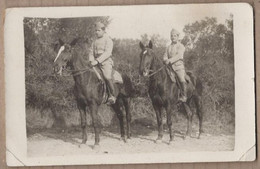 CARTE PHOTO 30 - QUISSAC - TB PLAN 2 Militaires à Cheval Dont MAIRE De Quissac Nommé CERRI ? - Quissac