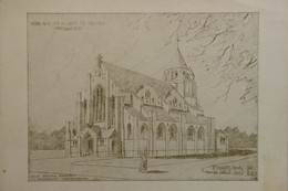 Arnhem // Kerk Van Het H. Hart (tekening) 19?? - Arnhem