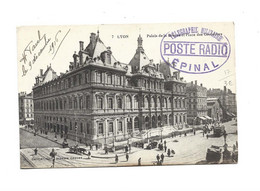 88 - EPINAL - CACHET Telegraphie Militaire Poste Radio Epinal Sur Cp Lyon Bon état - Epinal