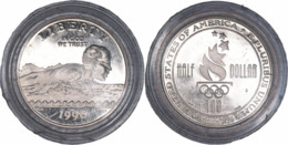 Etats-Unis - 1996 - Half Dollar - Jeux Olympiques D'Atlanta - Natation - Sous Capsule - 07-137 - Verzamelingen