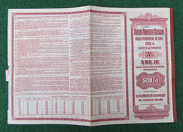 Obligation Au Porteur Du Crédit Foncier Cubain Daté De 1912 - Bank & Insurance