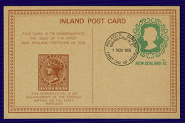 Ref 1566 - 1976 New Zealand - Special 7c Postal Card - Lettres & Documents