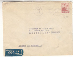 Turquie - Lettre De 1957 ° - Oblir Istanbul - Exp Vers Bruxelles - - Covers & Documents