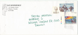 Canada Cover Sent To Denmark Ottowa Topic Stamps - Covers & Documents