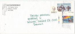 Canada Cover Sent To Denmark Ottowa Topic Stamps - Brieven En Documenten