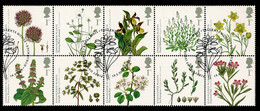 Ref 1568 - GB 2009 - Flowers Species - SG 2931/40 Se-Tennant Block Of 10 Used Stamps - Gebruikt