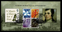 Ref 1568 - GB 2009 - Scotland Miniature Sheet  - SG S157 Used Stamps - Oblitérés