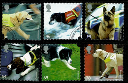 Ref 1568 - GB 2008 - Working Dogs  - SG 2806/2811 Used Set Of 6 Stamps - Used Stamps