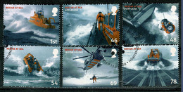 Ref 1568 - GB 2008 - Resue At Sea  - SG 2825/2830 Used Set Of 6 Stamps - Gebruikt