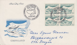 Enveloppe  FDC  1er  Jour  GROENLAND   Kayak   1971 - FDC