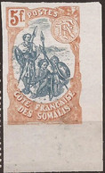 Cote Des Somalis YV 52b Non Dentelé MNG TTB Cote 100€ - Neufs