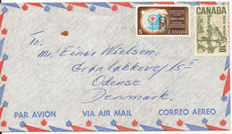 Canada Air Mail Cover Sent To Denmark St. Catharines 13-5-1968 - Aéreo