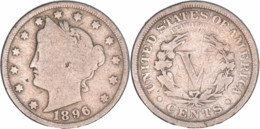 Etats-Unis - 1896 - Liberty Nickel - 07-141 - 1883-1913: Liberty