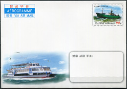 Korea 2013. Ships (Mint) Aerogram - Corea Del Norte