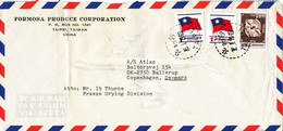 Taiwan Air Mail Cover Sent To Denmark 16-1-1979 (the Cover Is Folded In The Left Side) - Corréo Aéreo