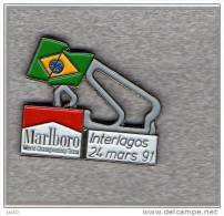 Pin's  Sport  Automobile  F 1  Avec  Marlboro, INTERLAGOS  24  Mars  91 - F1